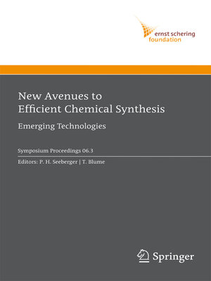 cover image of New Avenues to Efficient Chemical Synthesis